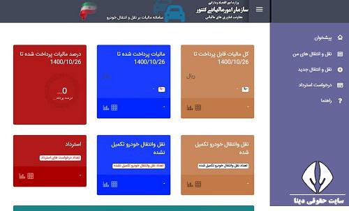 نحوه پرداخت مالیات نقل و انتقال خودرو